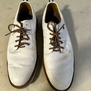 Footjoy Dryjoys Premiere Series Versatrax White leather golf shoes 9.5M